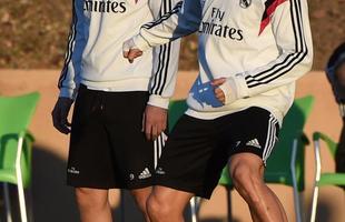 Nesta sexta-feira, jogadores do Real Madrid se mostraram muito descontrados em ltima atividade antes da final 