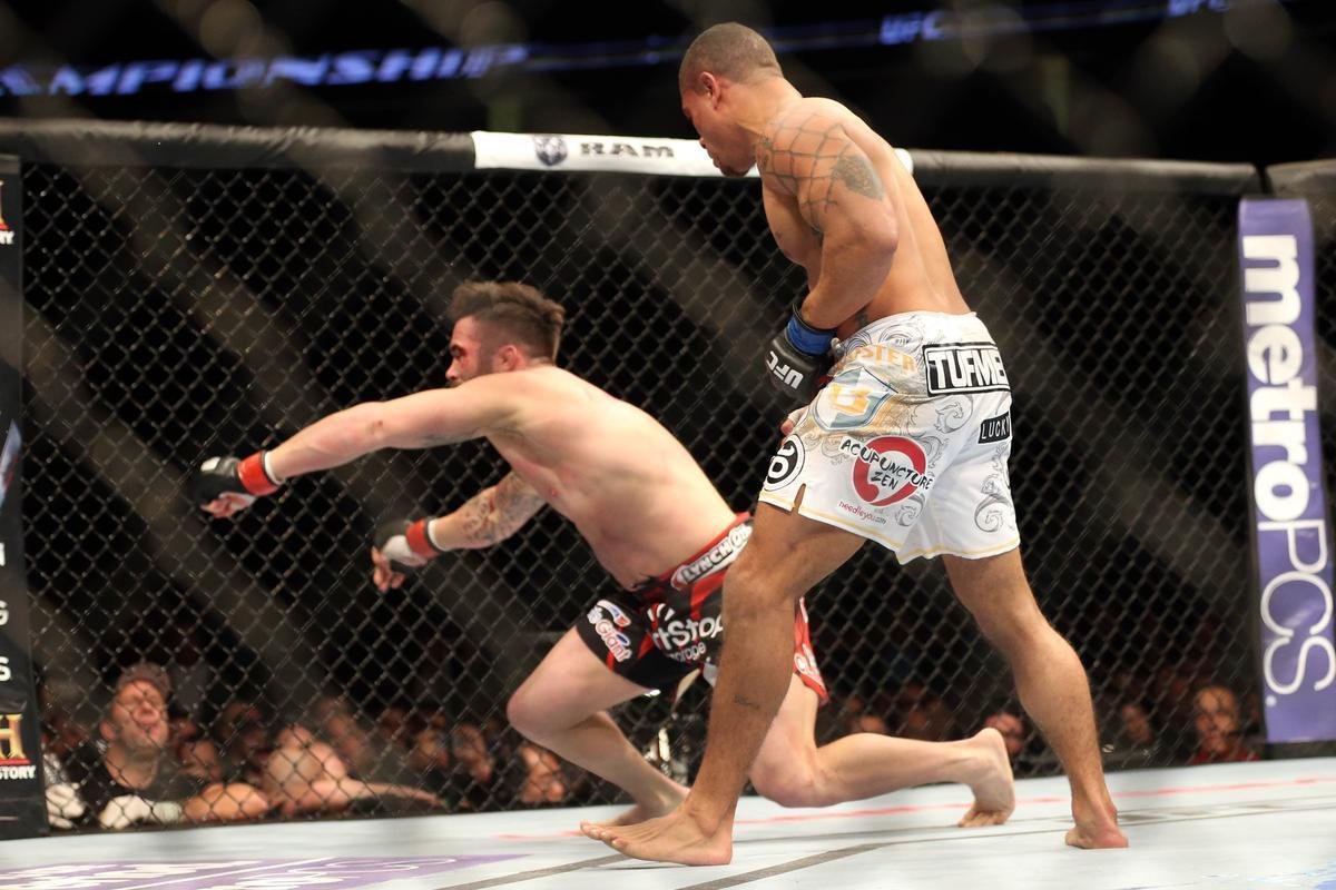 Nocaute de Abel Trujillo em Jamie Varner no UFC 169, em fevereiro
