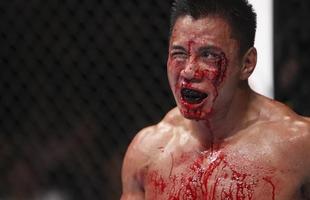 Michael Bisping arrasou Cung le no UFC em Macau, em agosto. Vietnamita deixou o octgono com rosto bastante castigado