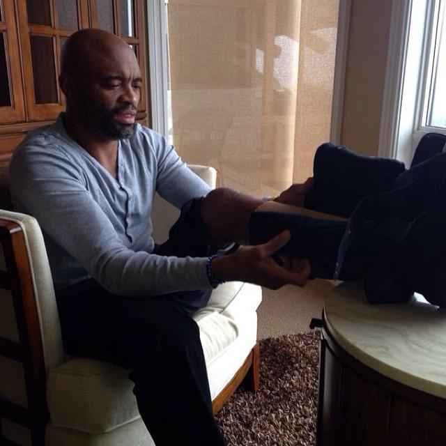 Em janeiro, Anderson Silva recebeu o apoio da famlia para superar o pior momento da carreira