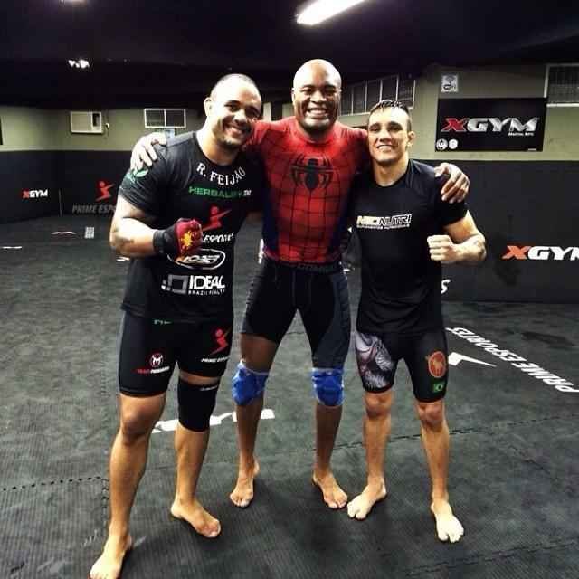 Em junho e julho, Anderson Silva intensificou os treinamentos na academia Black House