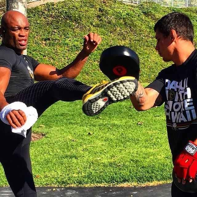 Em janeiro, Anderson realizou a reta final de sua preparao para a luta contra Nick Diaz