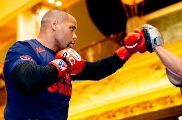 Imagens do treino aberto do UFC 182 em Las Vegas - Daniel Cormier no treino aberto