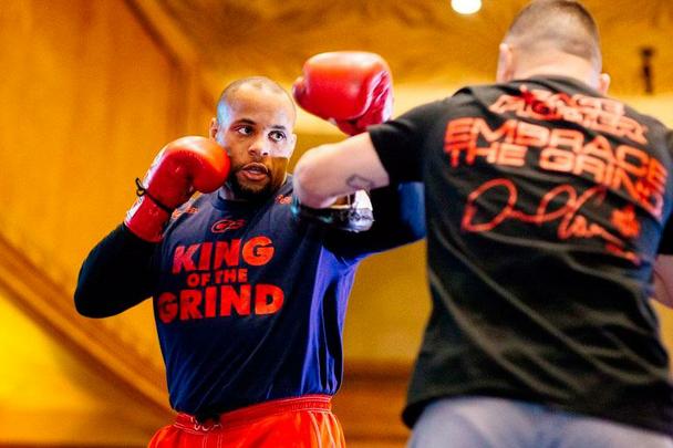 Imagens do treino aberto do UFC 182 em Las Vegas - Daniel Cormier no treino aberto