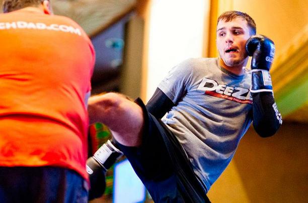 Imagens do treino aberto do UFC 182 em Las Vegas - Myles Jury