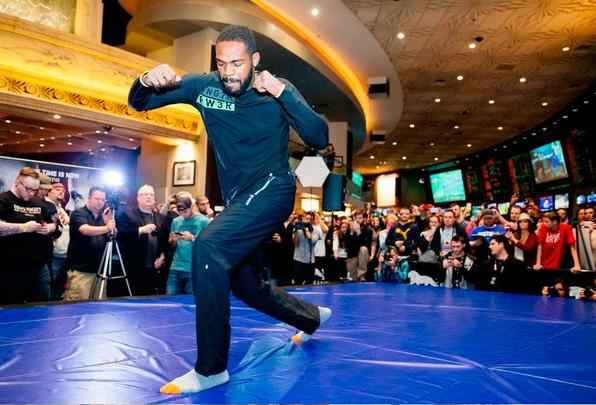 Imagens do treino aberto do UFC 182 em Las Vegas - Jon Jones
