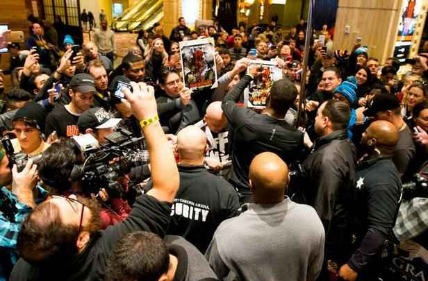 Imagens do treino aberto do UFC 182 em Las Vegas - Jon Jones