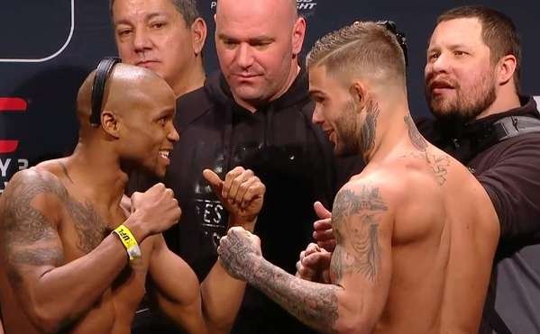 Confira as imagens da pesagem do UFC 182 - Marcos Brimage x Cody Garbrandt