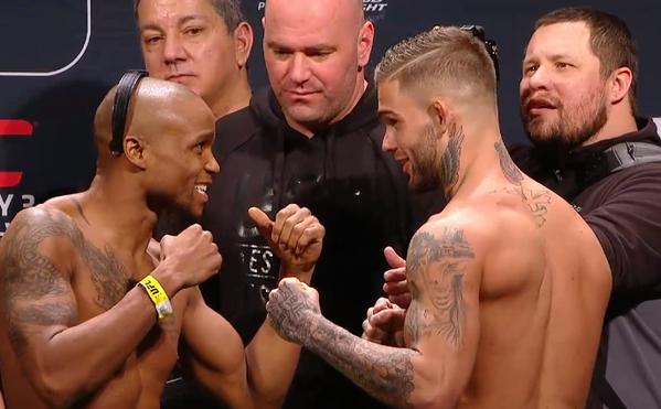 Confira as imagens da pesagem do UFC 182 - Marcos Brimage x Cody Garbrandt