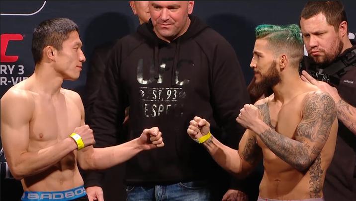 Confira as imagens da pesagem do UFC 182 - Kyogi Horiguchi x Louis Gaudinot
