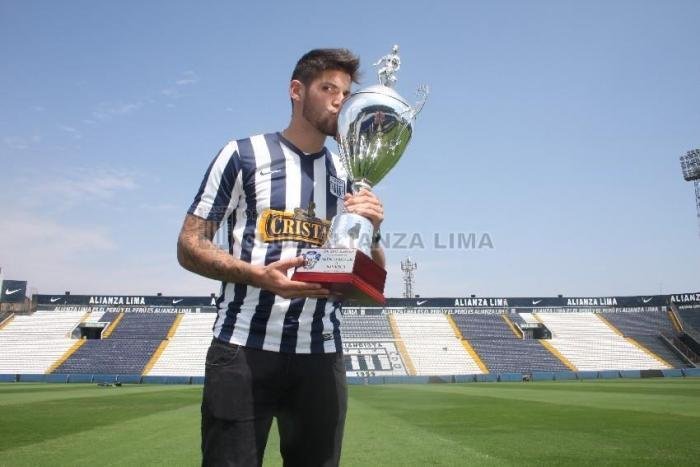 Alianza Lima, possvel rival do Cruzeiro - Atacante Marcos Miers, vindo do Nacional do Paraguai