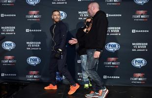 Encaradas do Media Day do UFC em Boston - Protagonistas Conor McGregor e Dennis Siver