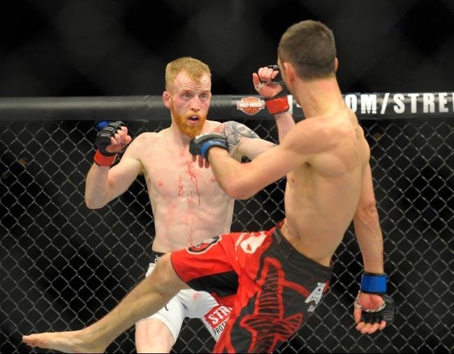 Paddy Holohan (bermuda branca) venceu Shane Howell por deciso unnime