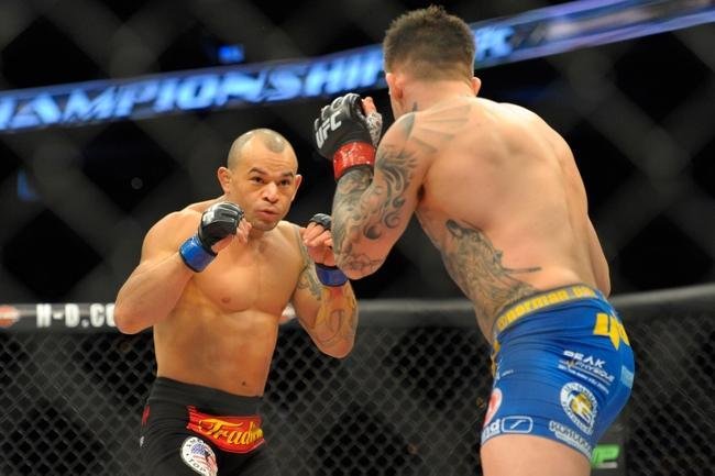 Gleison Tibau (bermuda preta) venceu Norman Parke por deciso dividida
