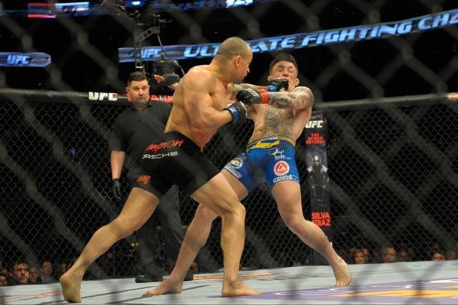 Gleison Tibau (bermuda preta) venceu Norman Parke por deciso dividida
