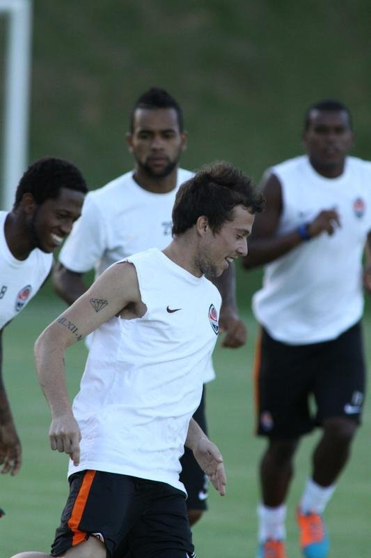 Treino do Shakhtar Donetsk da Ucrnia na Cidade do Galo. Time de Bernard enfrenta o Atltico nesta quarta-feira, no Independncia, em amistoso