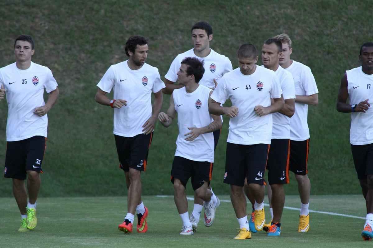 Treino do Shakhtar Donetsk da Ucrnia na Cidade do Galo. Time de Bernard enfrenta o Atltico nesta quarta-feira, no Independncia, em amistoso
