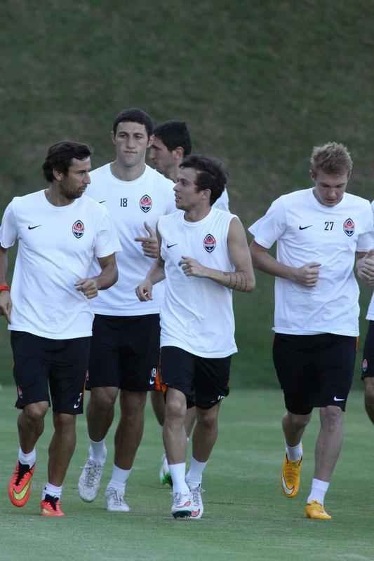 Treino do Shakhtar Donetsk da Ucrnia na Cidade do Galo. Time de Bernard enfrenta o Atltico nesta quarta-feira, no Independncia, em amistoso