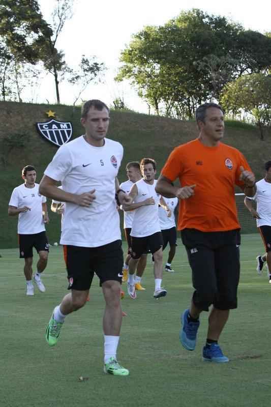 Treino do Shakhtar Donetsk da Ucrnia na Cidade do Galo. Time de Bernard enfrenta o Atltico nesta quarta-feira, no Independncia, em amistoso