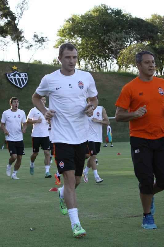 Treino do Shakhtar Donetsk da Ucrnia na Cidade do Galo. Time de Bernard enfrenta o Atltico nesta quarta-feira, no Independncia, em amistoso