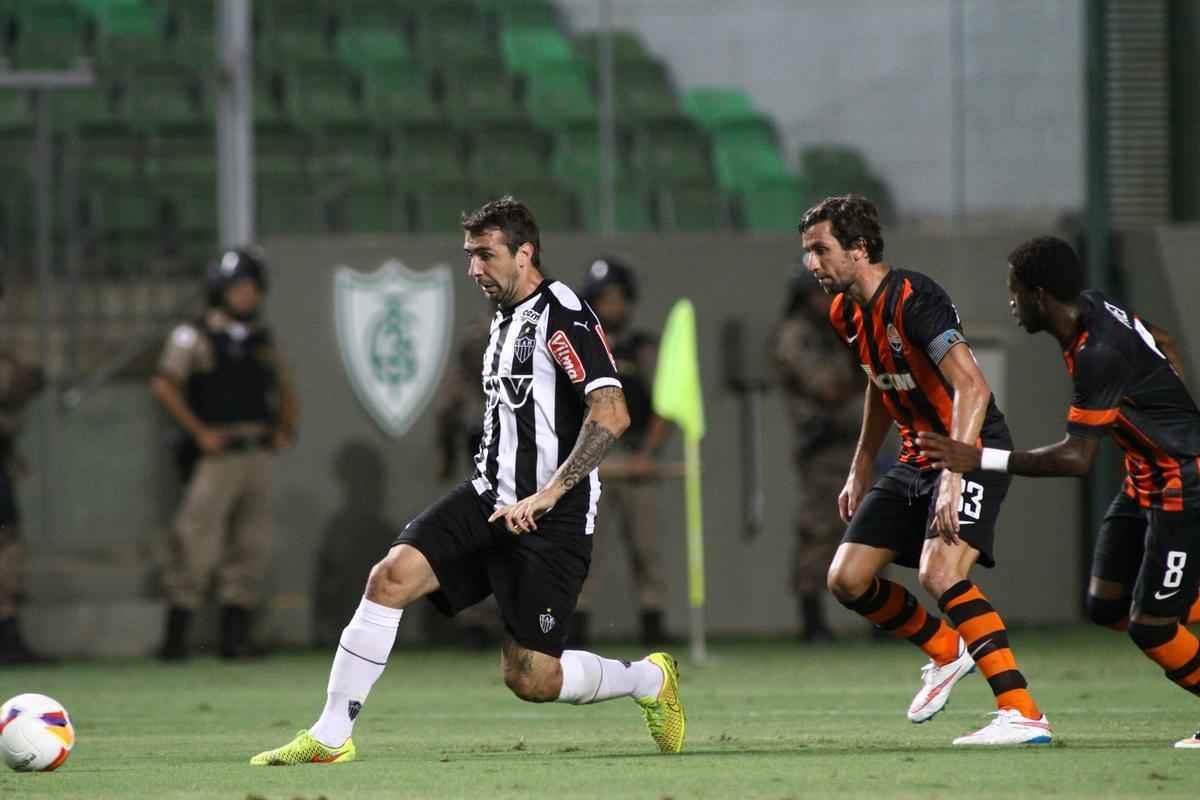 Os passos do atacante argentino Lucas Pratto na estreia pelo Galo em amistoso contra o Shakhtar Donetsk, da Ucrnia