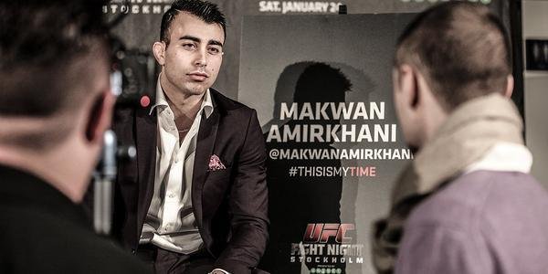 Confira as imagens do Media Day do UFC na Sucia - Makwan Amirkhani