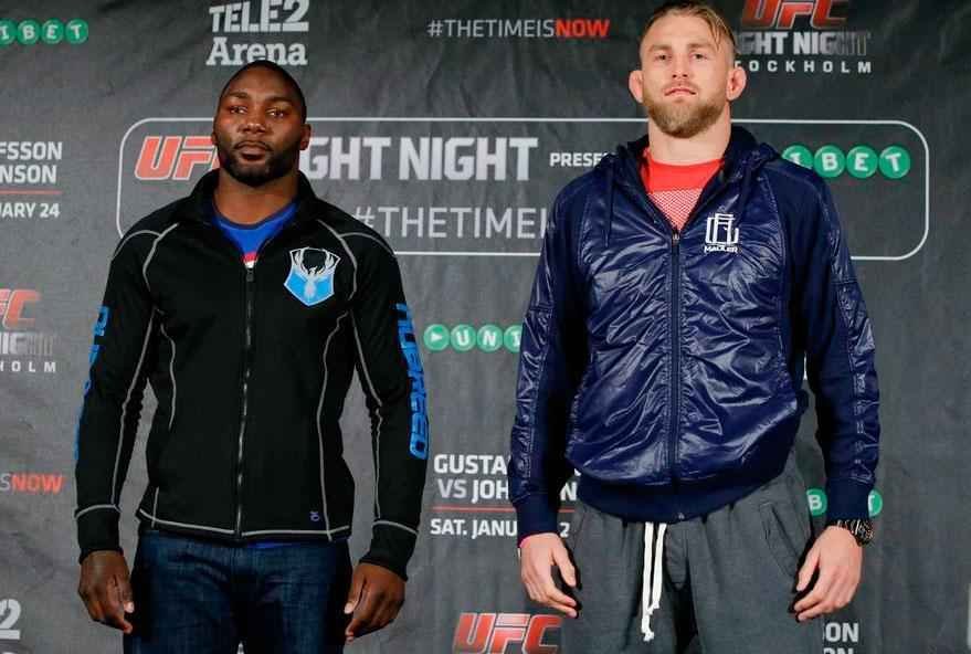 Confira as imagens do Media Day do UFC na Sucia - Anthony Johnson e Alexander Gustafsson