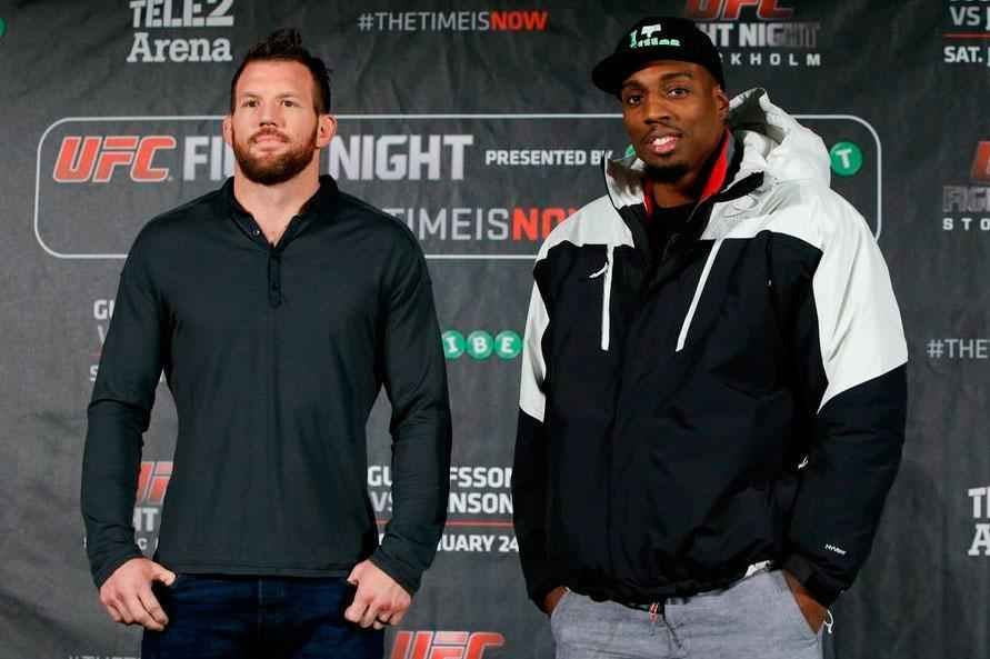Confira as imagens do Media Day do UFC na Sucia - Ryan Bader e Phil Davis
