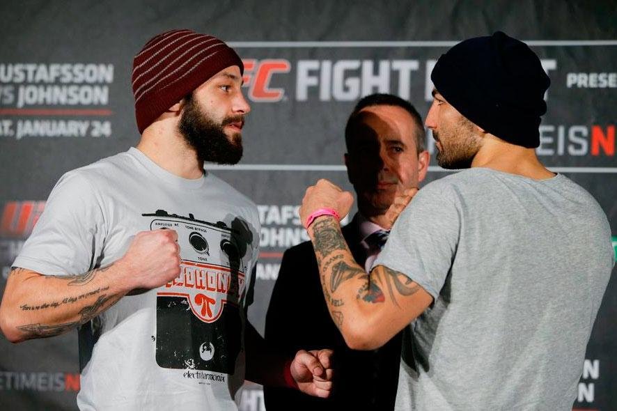 Confira as imagens do Media Day do UFC na Sucia - Akira Corassani e Sam Sicilia
