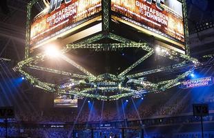 Imagens das lutas e bastidores do UFC on FOX 14, na Sucia - Estrutura montada na Tele2 Arena