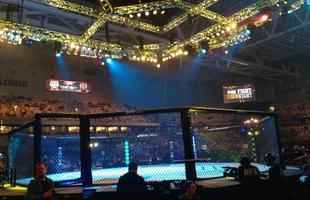 Imagens das lutas e bastidores do UFC on FOX 14, na Sucia - Pblico comeando a chegar na Tele2 Arena