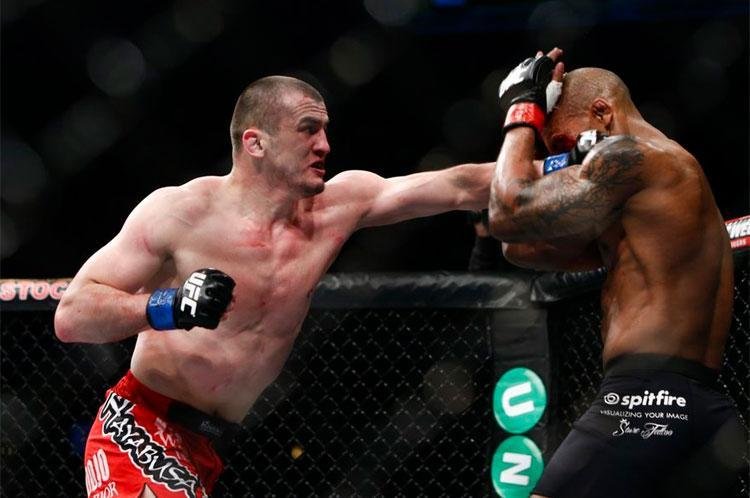 Imagens das lutas e bastidores do UFC on FOX 14, na Sucia - Albert Tumenov venceu Nico Musoke por deciso unnime (triplo 29-28)