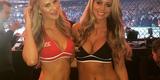 Imagens das lutas e bastidores do UFC on FOX 14, na Sucia - Octagon girls Kristie Pearson e Carly Baker