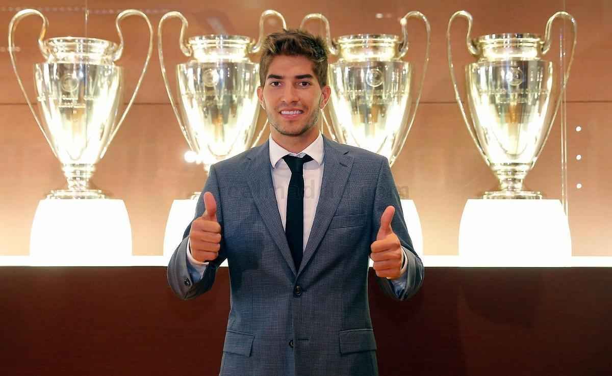 Imagens dos exames mdicos e apresentao de Lucas Silva no Real Madrid