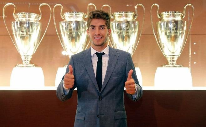 Imagens dos exames mdicos e apresentao de Lucas Silva no Real Madrid