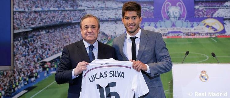 Imagens dos exames mdicos e apresentao de Lucas Silva no Real Madrid