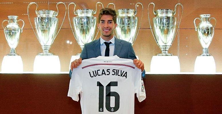 Imagens dos exames mdicos e apresentao de Lucas Silva no Real Madrid