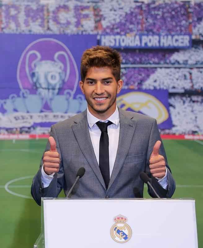 Imagens dos exames mdicos e apresentao de Lucas Silva no Real Madrid