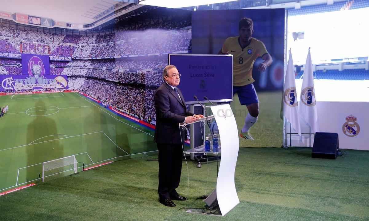 Imagens dos exames mdicos e apresentao de Lucas Silva no Real Madrid