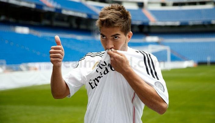 Imagens dos exames mdicos e apresentao de Lucas Silva no Real Madrid