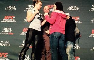 Veja imagens do Media Day do UFC 183, em Las Vegas - Encarada Miesha Tate e Sara McMann