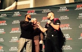 Veja imagens do Media Day do UFC 183, em Las Vegas - Tyron Woodley e Kelvin Gastelum