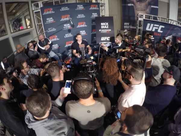 Veja imagens do Media Day do UFC 183, em Las Vegas - Nick Diaz
