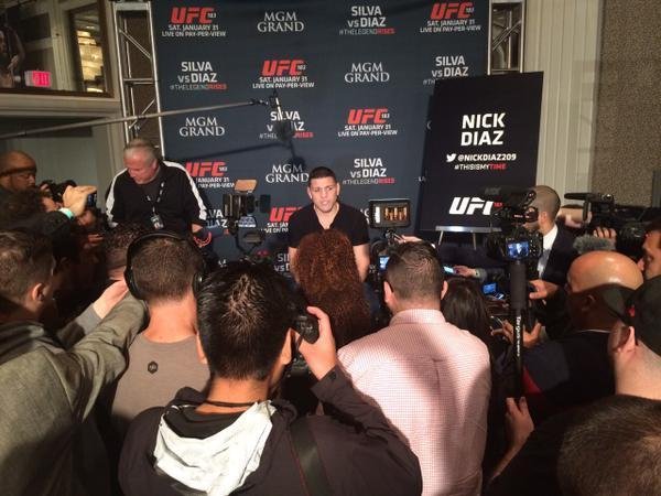 Veja imagens do Media Day do UFC 183, em Las Vegas - Nick Diaz