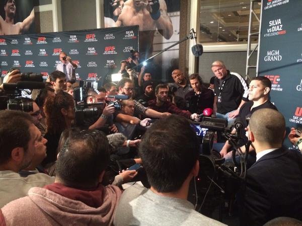 Veja imagens do Media Day do UFC 183, em Las Vegas - Nick Diaz