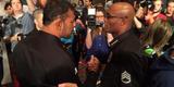 Veja imagens do Media Day do UFC 183, em Las Vegas - Anderson Silva e Rodrigo Minotauro