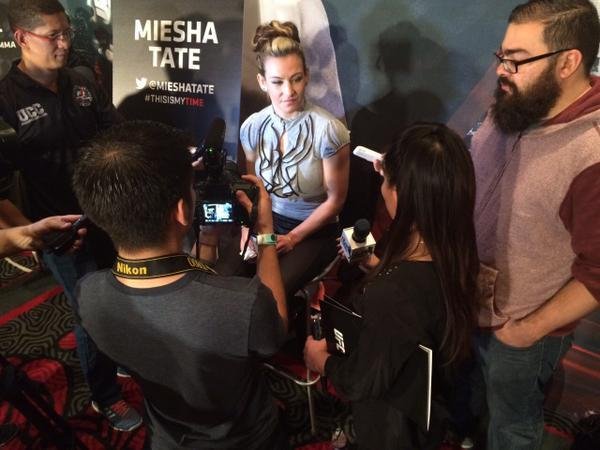 Veja imagens do Media Day do UFC 183, em Las Vegas - Miesha Tate