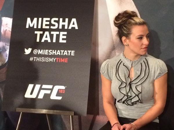 Veja imagens do Media Day do UFC 183, em Las Vegas - Miesha Tate