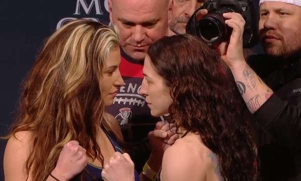 Confira a galeria de fotos da pesagem do UFC 183 - Miesha Tate x Sara McMann