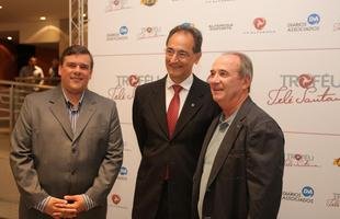 Imagens de bastidores do Tel� Santana, com jogadores, t�cnicos, autoridades e convidados